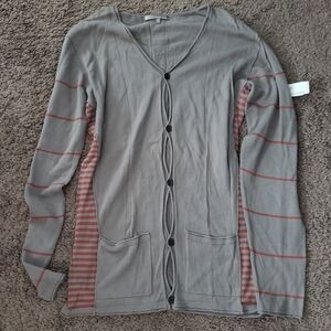 Foreign Exchange Vintage Striped Cardigan